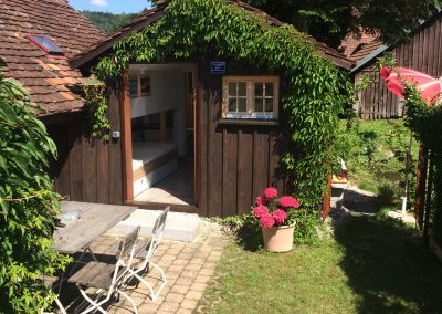 Tiny-House (s‘ Dorfbach-Häusle) Eingang